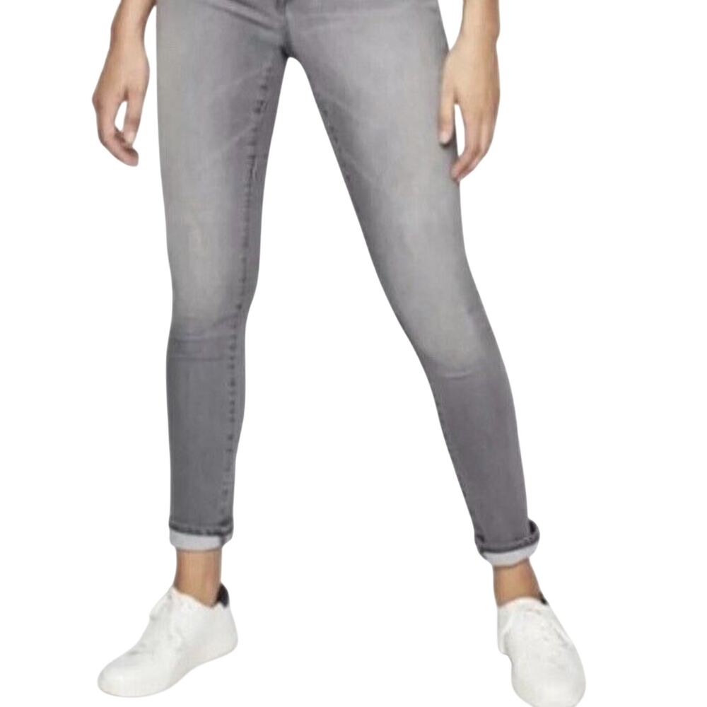 Athleta Sculptek Skinny Jeans Womens Size 8 Gray Low Rise Pants Stretch